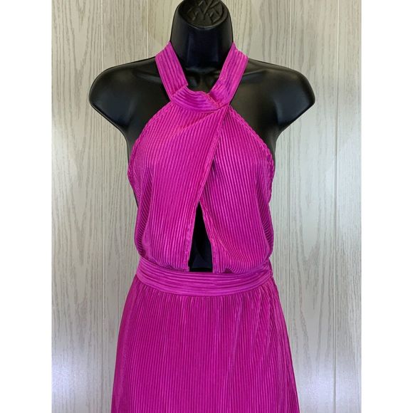 Sincerely Jules High Neck Pleated Dress, Size Small - Picture 4 of 9